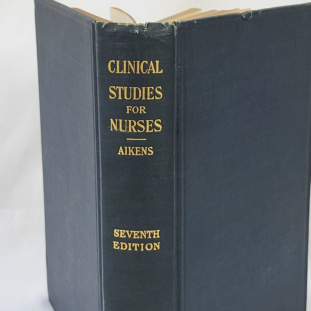 Clinical Studies for Nurses 7th Ed 1933 Charlotte Aikens Medical Nursing Book